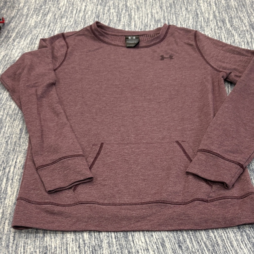 Under Armour Heathered Plum Long Sleeve Shirt